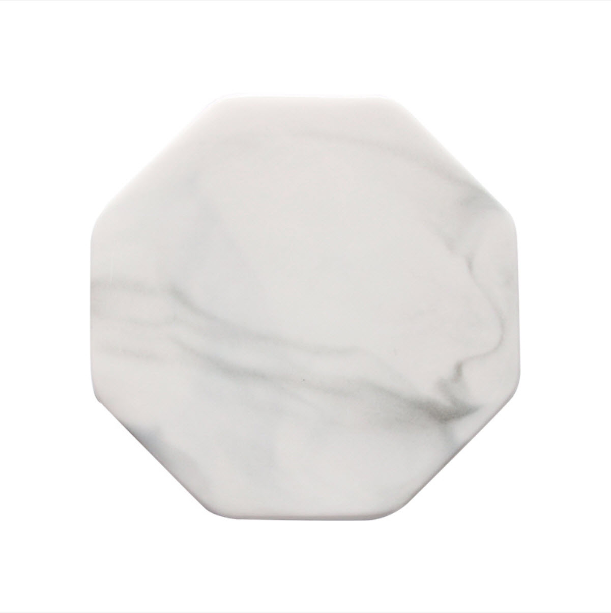 Factory Wholesale Ins Natural Gemstone Colourful Blue Green White Marble Stone Coaster Jewelry Gold Rim Coasters For Drink Tea