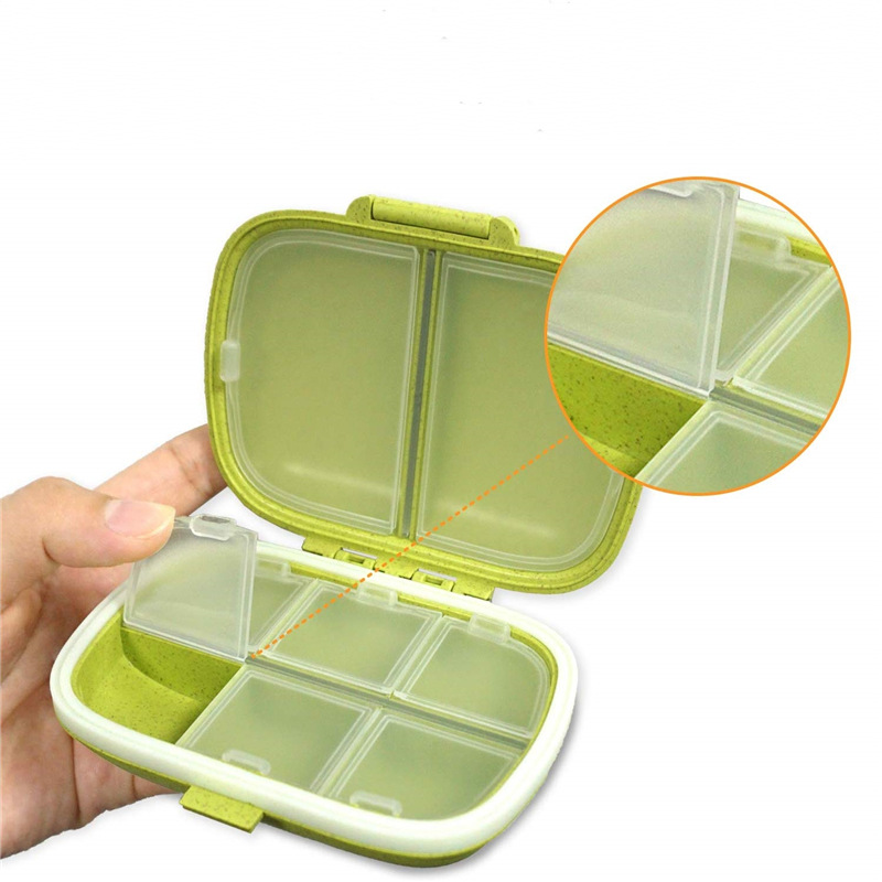 Cereal fiber high quality capsule shaped pill box
