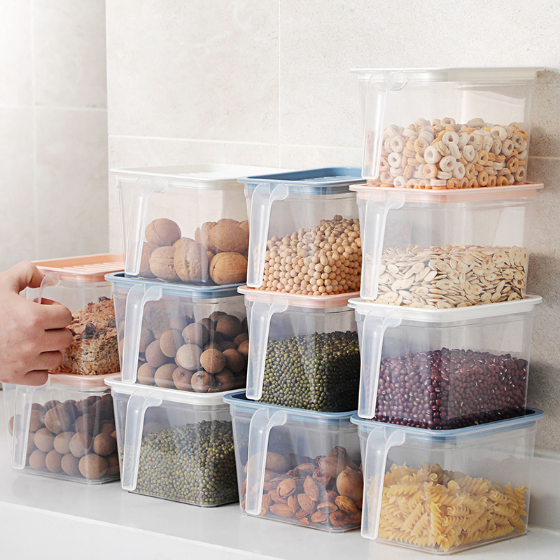 Kitchen Storage Organizer Plastic Food Containers Refrigerator Storage Boxes