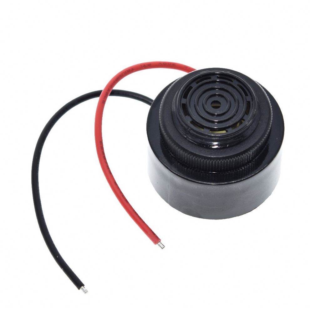 QSI-4310 80dB 43*33 мм активный пьезоэлектрический зуммер AC/DC 12V 24V подводящего провода звуковой сигнал оповещения высокого децибел Высокая голосовой Водонепроницаемость при давлении до