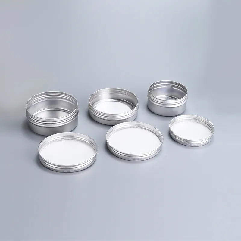 Aluminum Jar Aluminum Round Tin Containers 5g 10g 15g 20g 30g 50g 60g 80g 100g 150g 200g 250g 300g 350g 1000g Aluminum Tin Jars