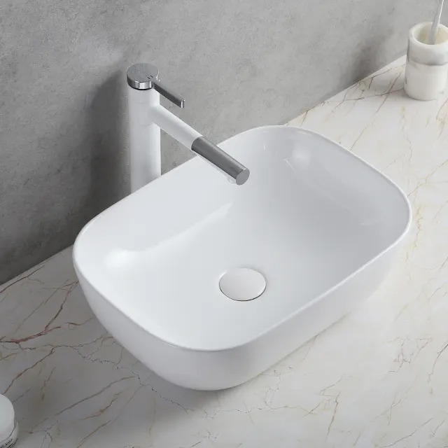 Modern design art basins ceramic counter top wash basin sanitary ware porcelain lavabo bathroom basin sink