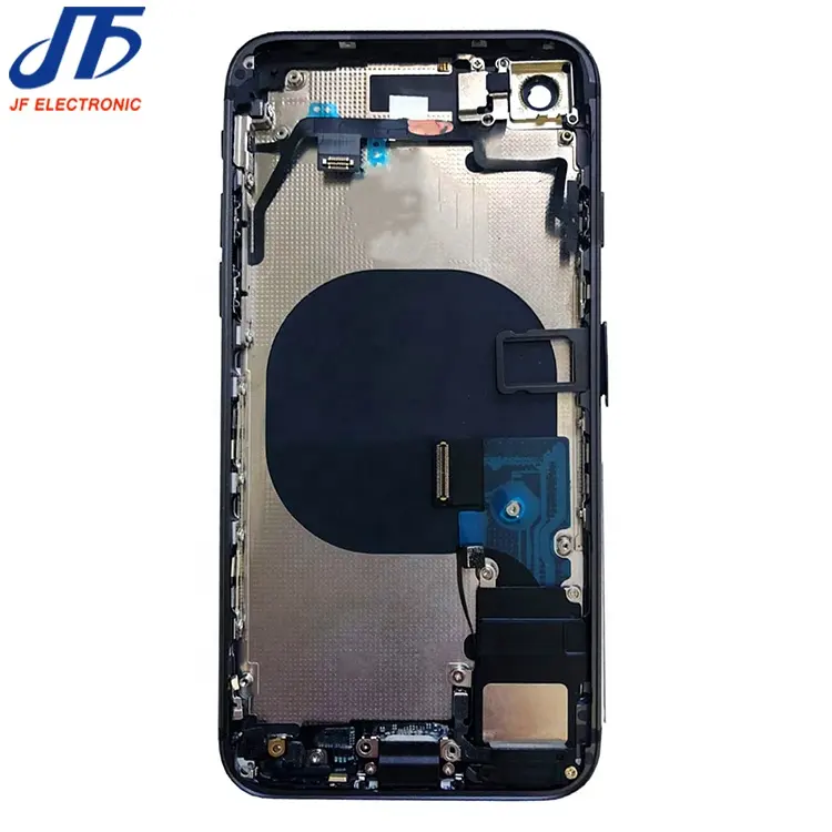 Hot selling back housing middle frame assembly with flex cable small parts replacement for iphone 8 8g