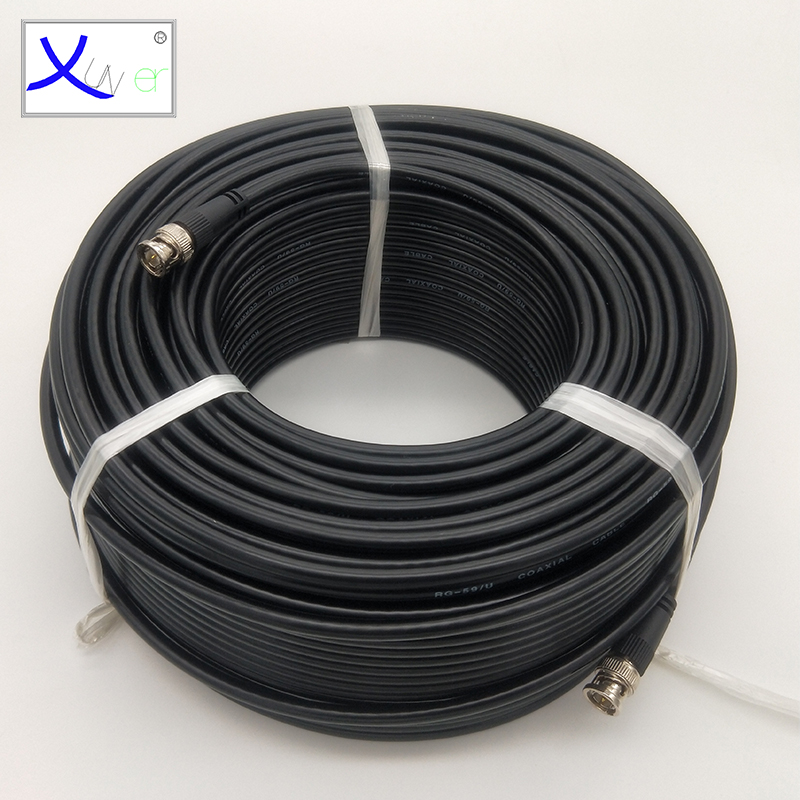 BNC Male to Male with 75 Ohm RG59 Cable for CCTV Security Camera Systems