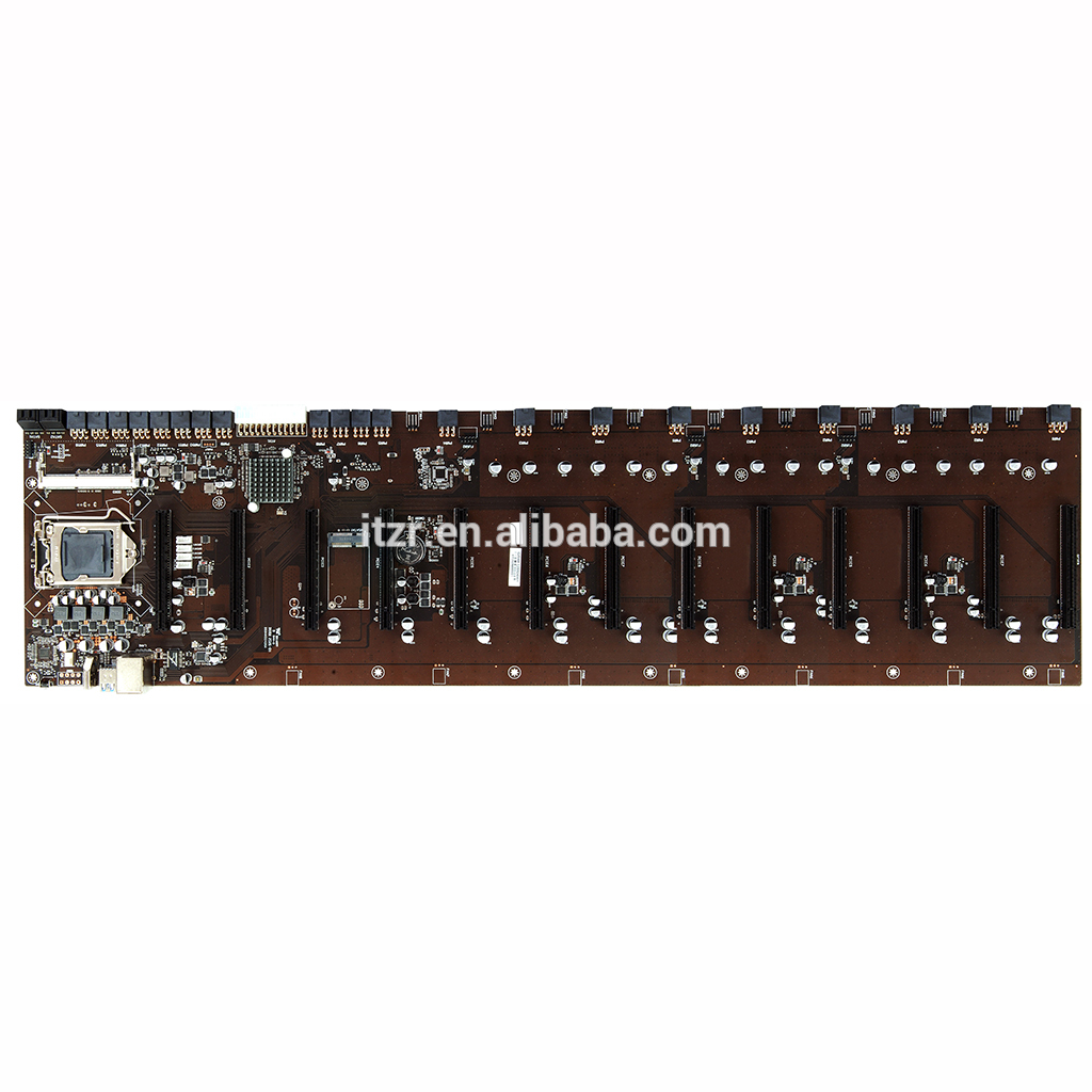 ITZR 13 Gpu карты добыча материнская плата B250 слот пространство 6,5 см для Rtx3080 Gpu карты