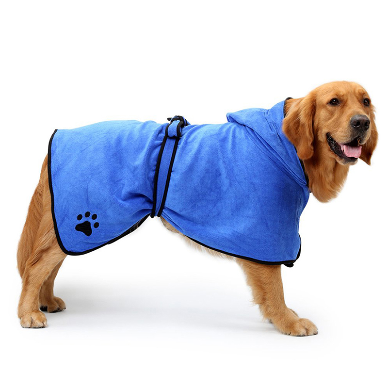 Dog Towel Super Absorbent Pet Bath Towel Microfiber Dog Drying Bathrobe Towel for Small Medium Large Dogs and Cats
