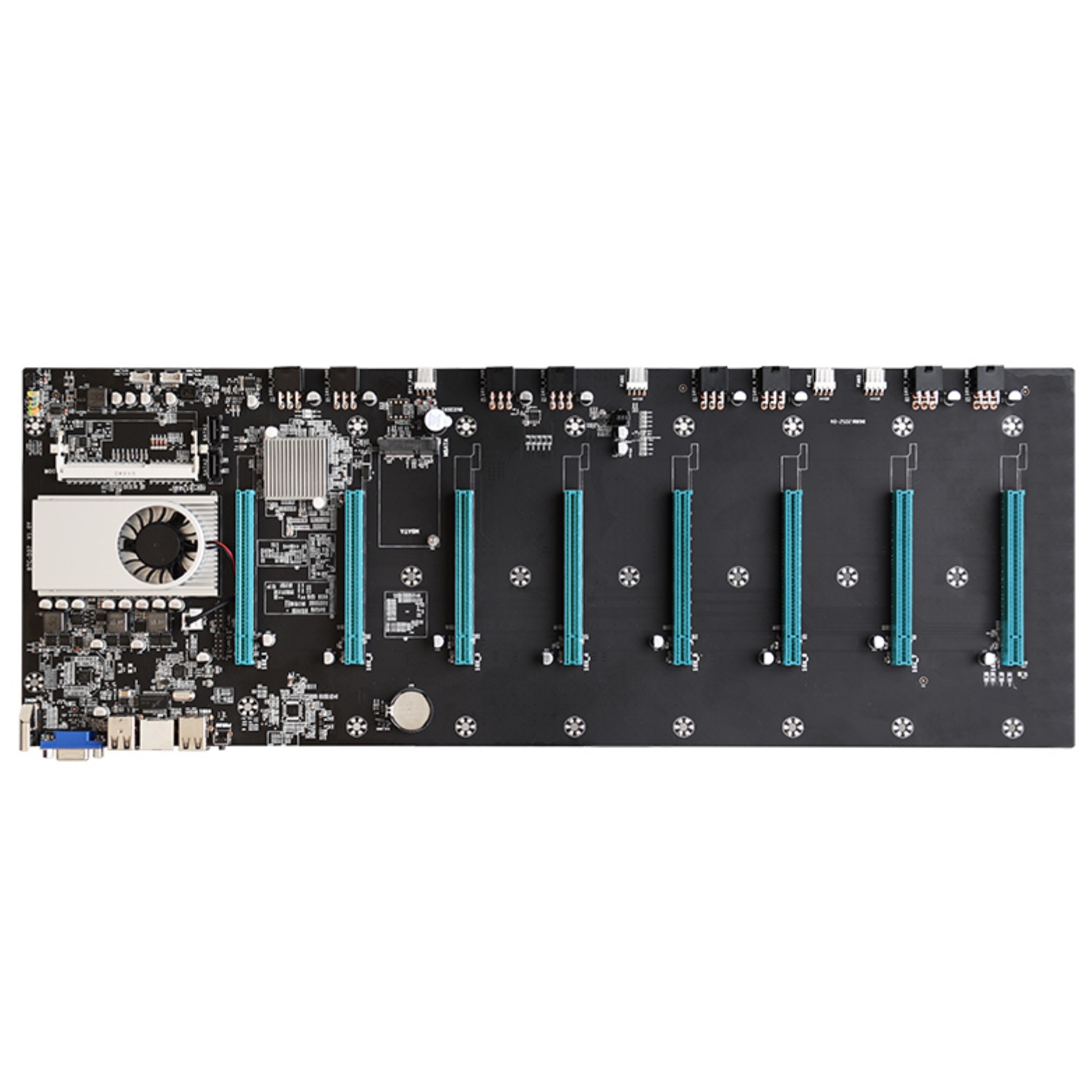 Крипто-эфирный добывающий Риг, 8 GPU материнская плата для биткоина ETH ZEC Ether LiteCoin Filecoin FIL, добыча 8 шт. графики