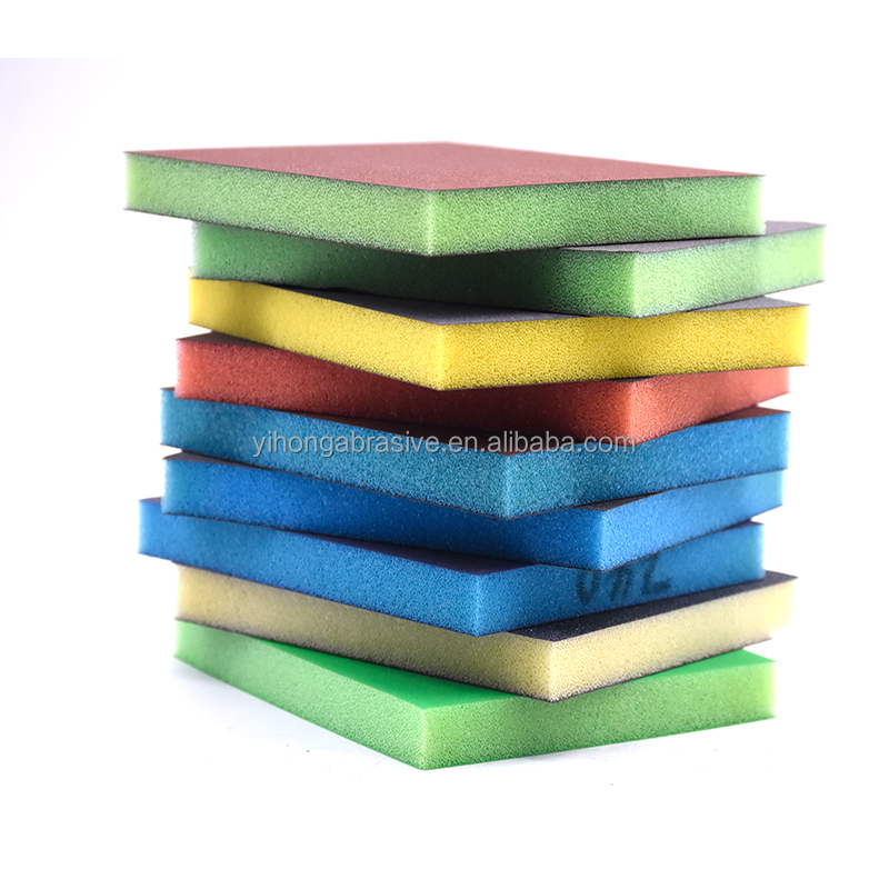 Coarse Medium Fine Grit Sponge Sanding Block Adjustable Hand Sanding Block Set for Brush Glasses