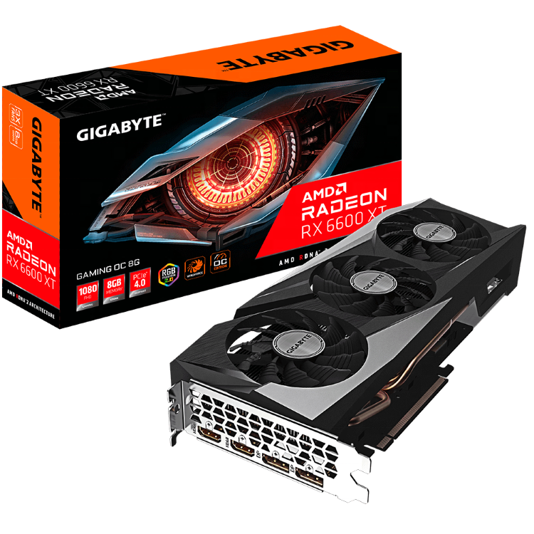 Видеокарта Radeon RX 6600 XT, новая бывшая в употреблении графическая карта rx 6600
