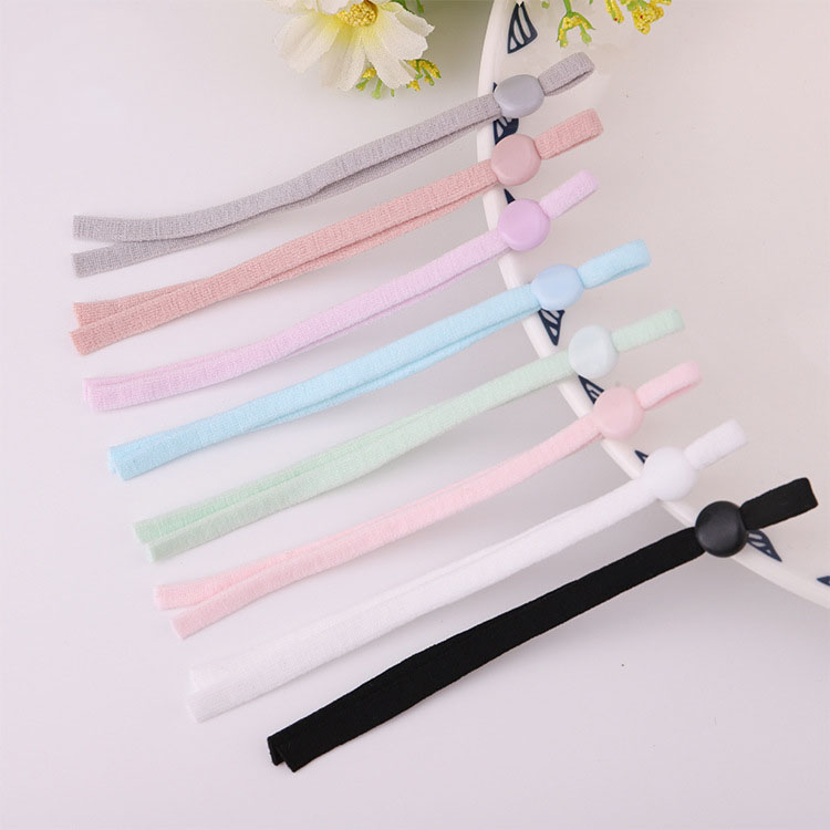 Fast delivery top quality earloop elastic band with adjustable buckle