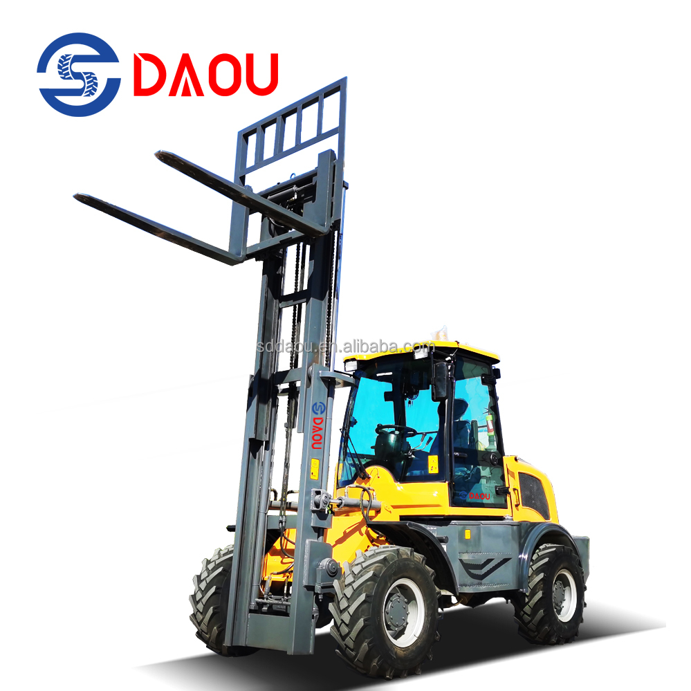 China 3 Ton Forklift Off Road 4WD 4x4 All Rough Terrain Forklift Diesel Forklift Truck for Sale