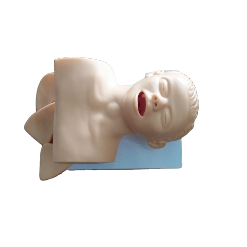 PVC material airway intubation training mannequin with teeth electronic alarm