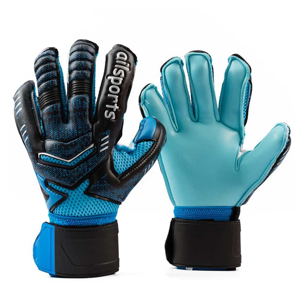 Goalkeeper Gloves with Finger Protection Adult Children Non-Slip Gloves Thickened Latex Protection Fingers Suitable for Football