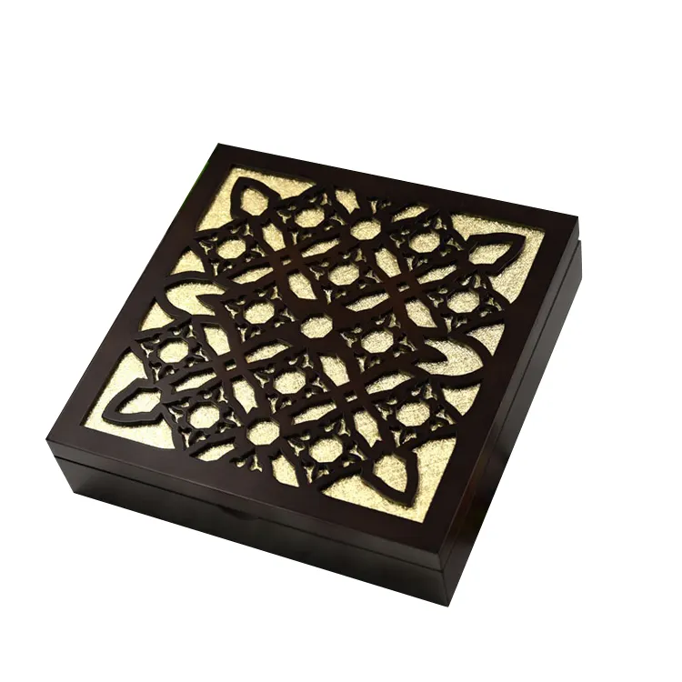 Quality Luxury Laser engrave Wooden Chocolate Packaging Box