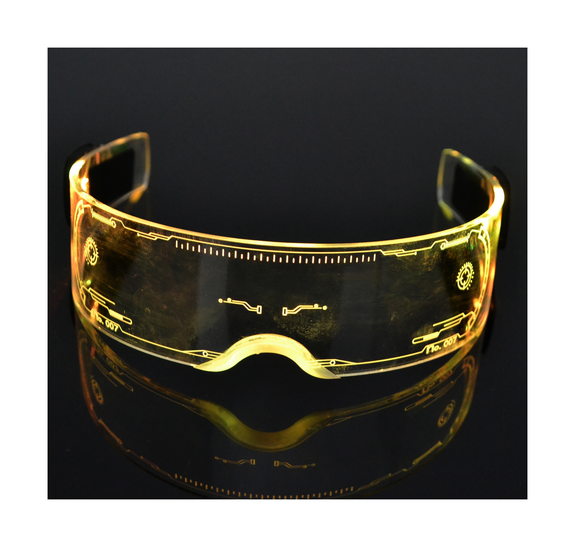 Wholesale Fashion Cool Halloween Birthday Decorations Led Luminous Glasses