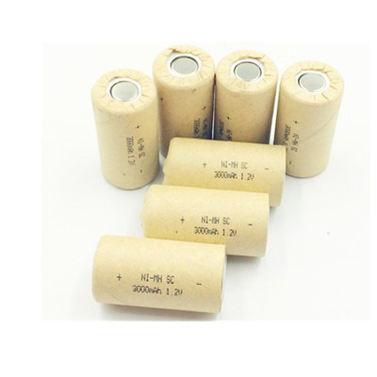 Высокая мощность 1,2 v 3000mah sub c nimh батарея nimh sc3000 1,2 v батарея