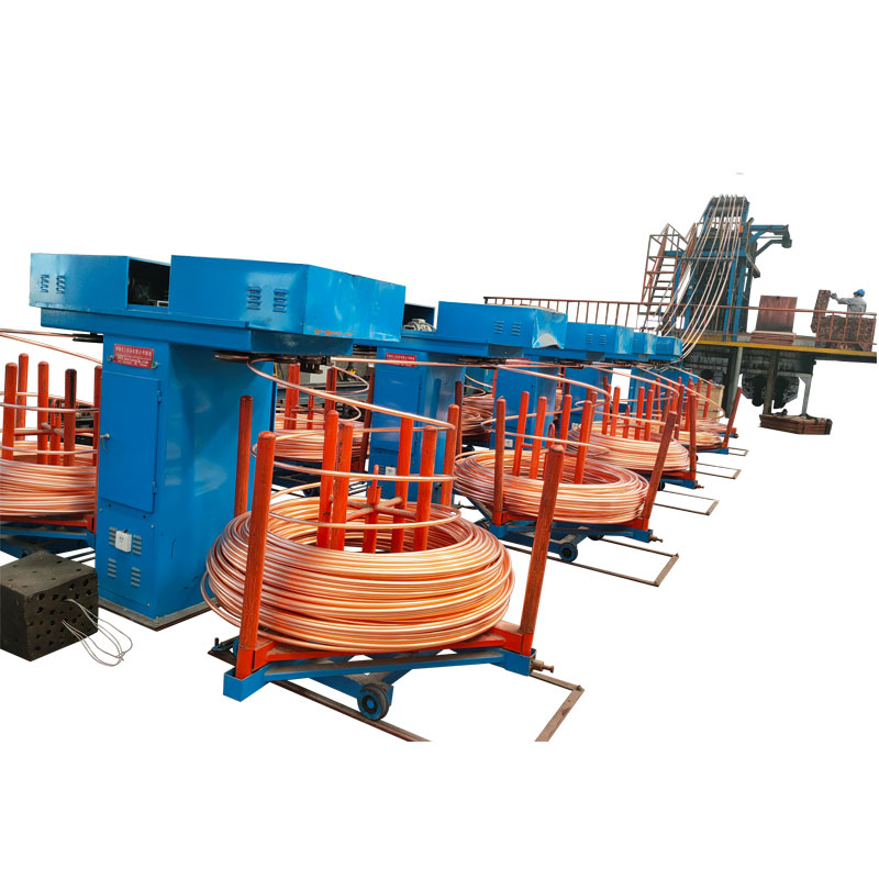 2000t annual capacity copper wire rod upcasting machine scrap copper rod upcast machine