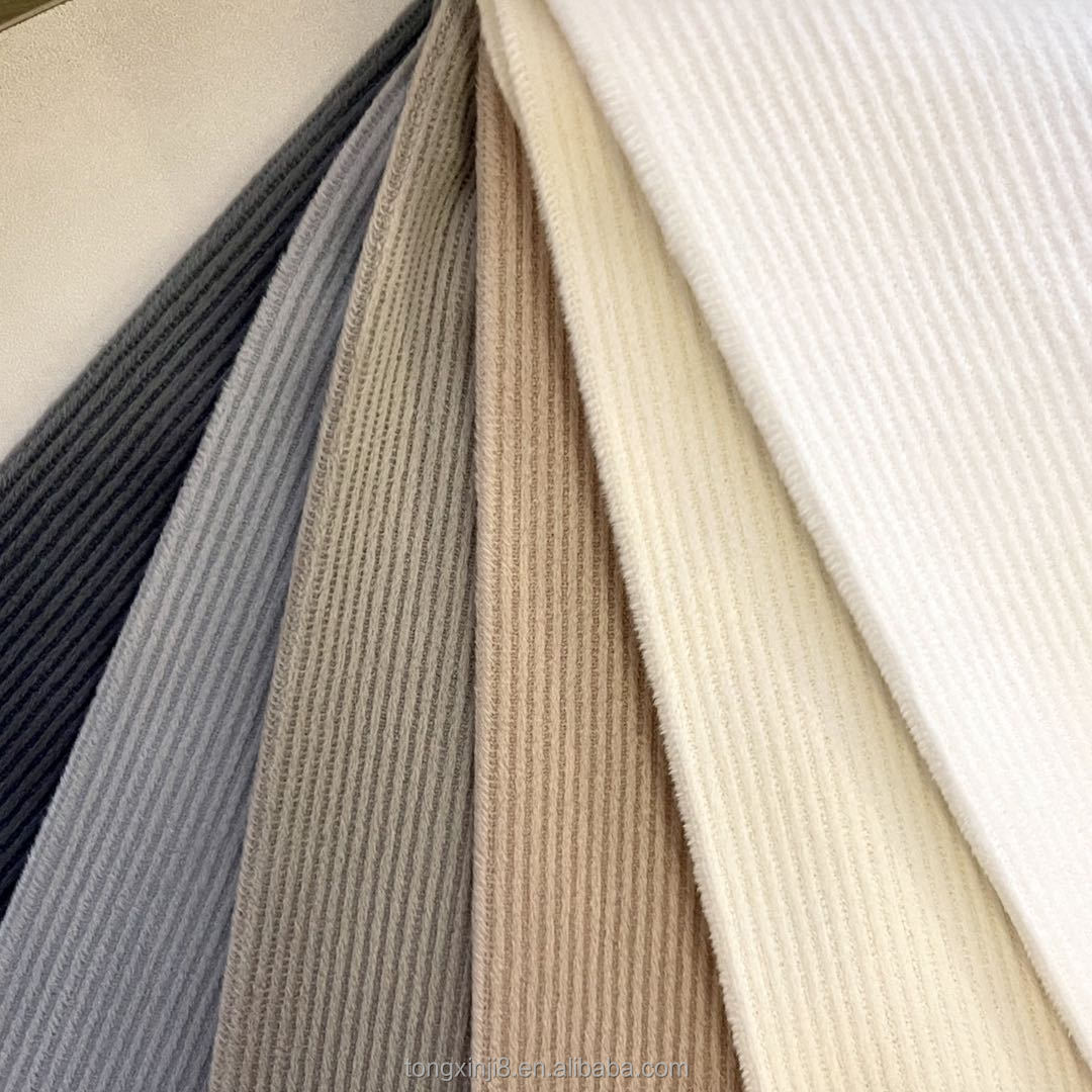 100% polyester High quality GUANGZHOU TONGXINJI corduroy fabric for shirt/dress/jacket