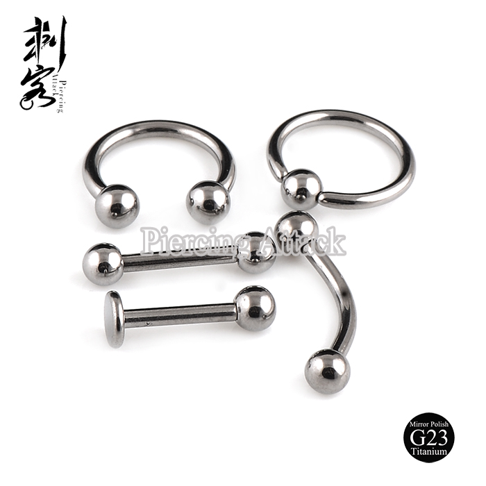 G23 Titanium ASTMF 136 Implant Grade Titanium Body Piercing Jewelry 14G