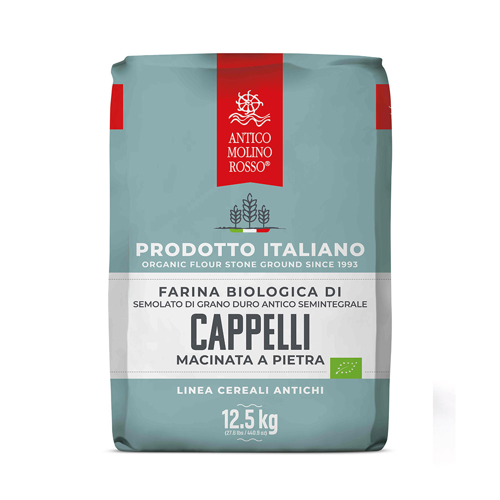 Top Italian Healthy Product Stone Grinding Organic Semi Wholemeal Flour Use For Bread Biscuits Pasta 12.5 Kg