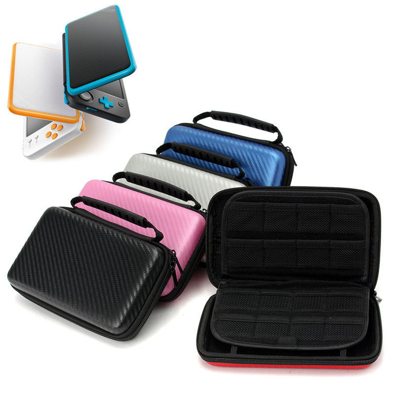 EVA Жесткий чехол с ручкой для нового 2DS LL/XL ручка игрового игрока из углеродного волокна чехол защитный чехол