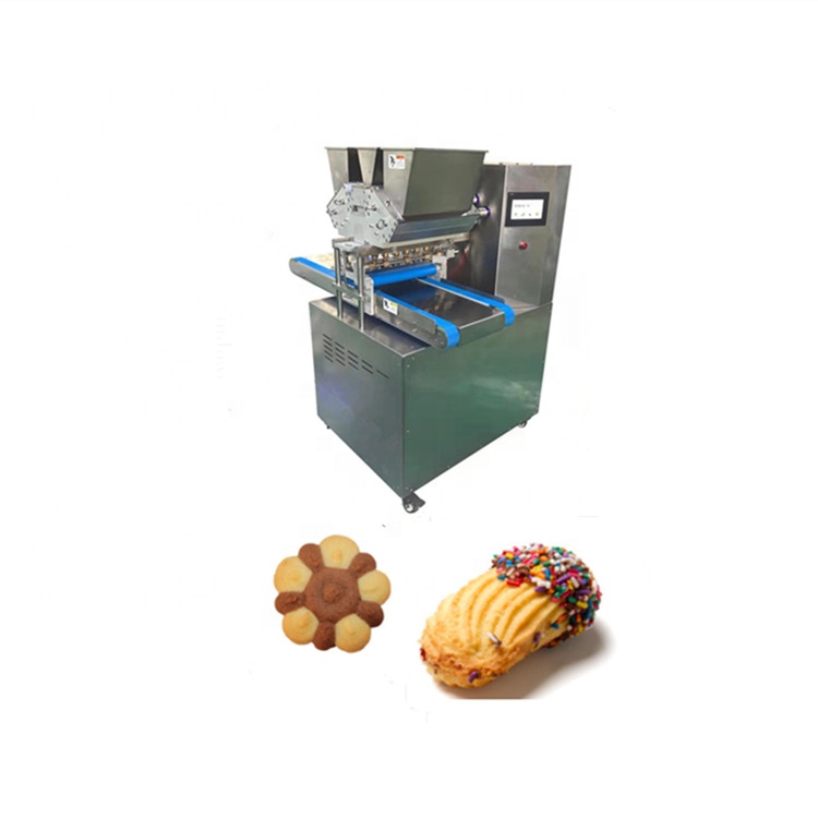 low price double color commercial cookie press machine cookie depositing machine