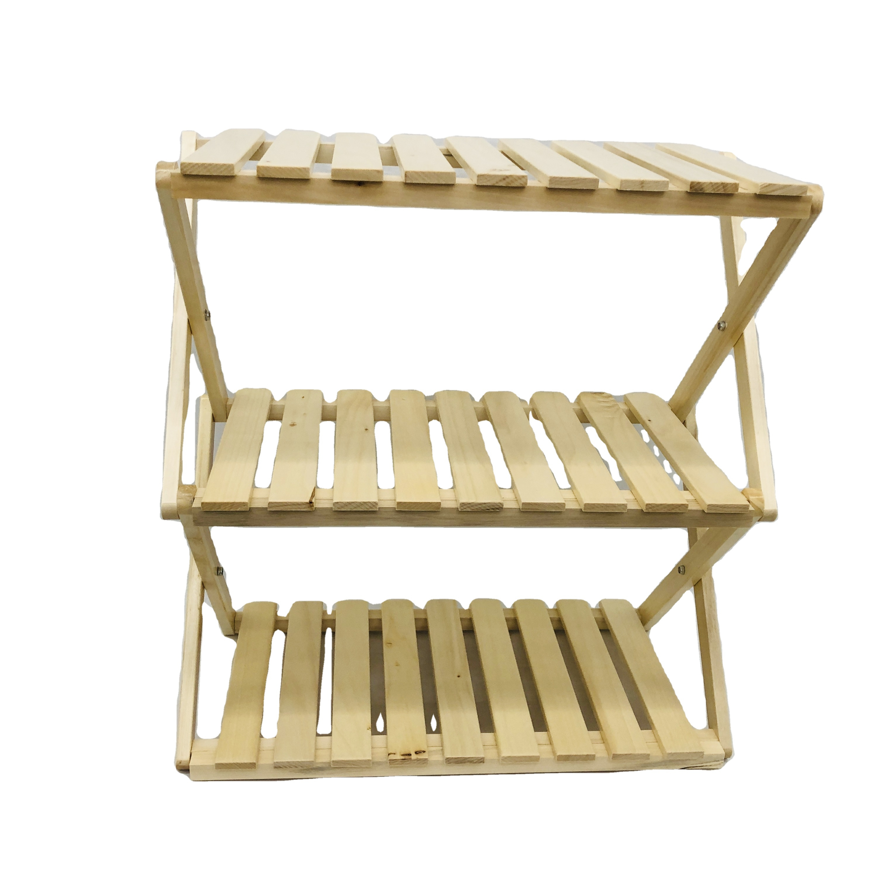 2021 new style poplar multicunctional balcony indoor flower stand shoe rack and display stand