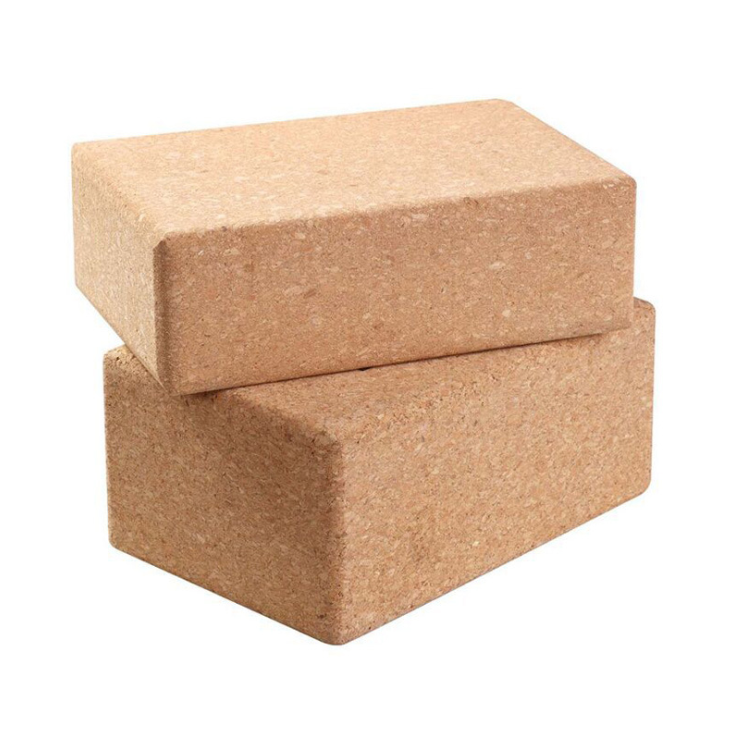 Home Workout Eco Friendly Custom Logo Fitness Cork Yoga Block