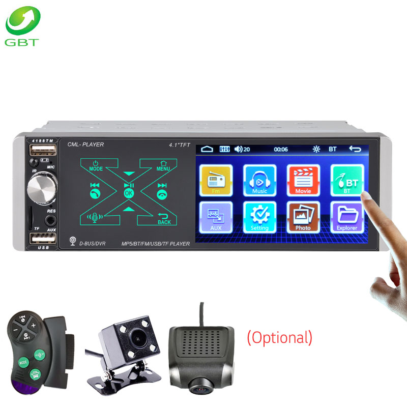Универсальный емкостный экран smart AI voice mirrorlink USB FM SD AUX BT автомобильный mp5 цифровой видеоплеер