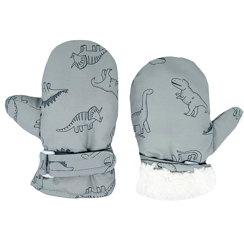 Winter Waterproof Fuzzy Baby Mittens Baby Children Toddler Mittens with Hook