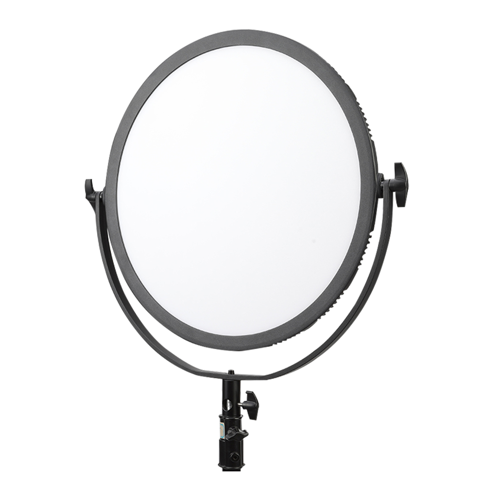 LED Photographic Light 3000-6000k 45W Dimmable Round Video Panel Light with Battery for Studio Video Shooting