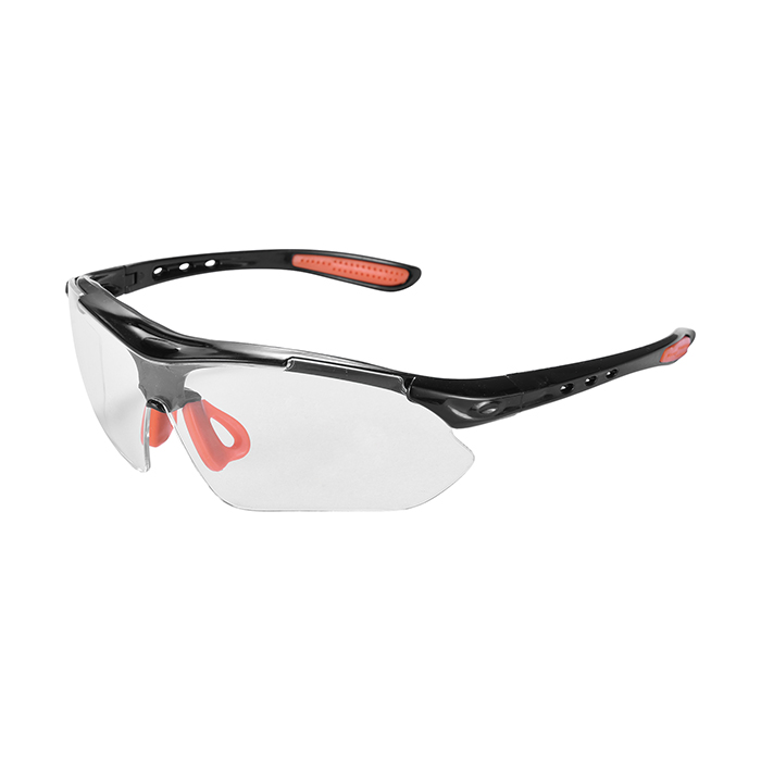 Hot sale anti fog scratch transparent lens industrial construction dust splash proof chemical eye protection work safety glasses