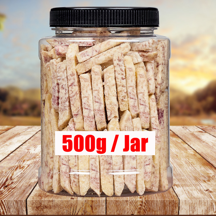 OEM wholesale 500g jar Freeze-dried crispy taro noodle snacks dehydrated Crispy dried fruit vegetables