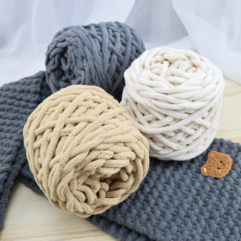Factory velvet nylon knitting Melange silk fancy milk merino wool cotton hand tshirt yarn