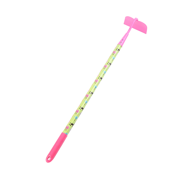 Factory price custom new design colorful garden tool long wood handle hoe for kids