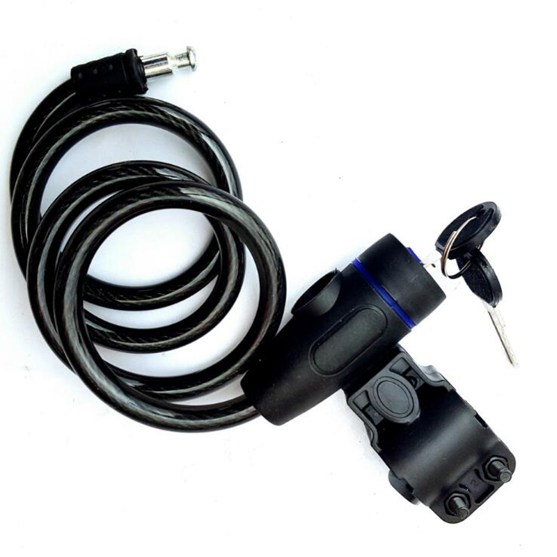 Bicycle lock mountain bike anti-theft lock fixed steel wire steel cable lock bicycle accessories and equipment