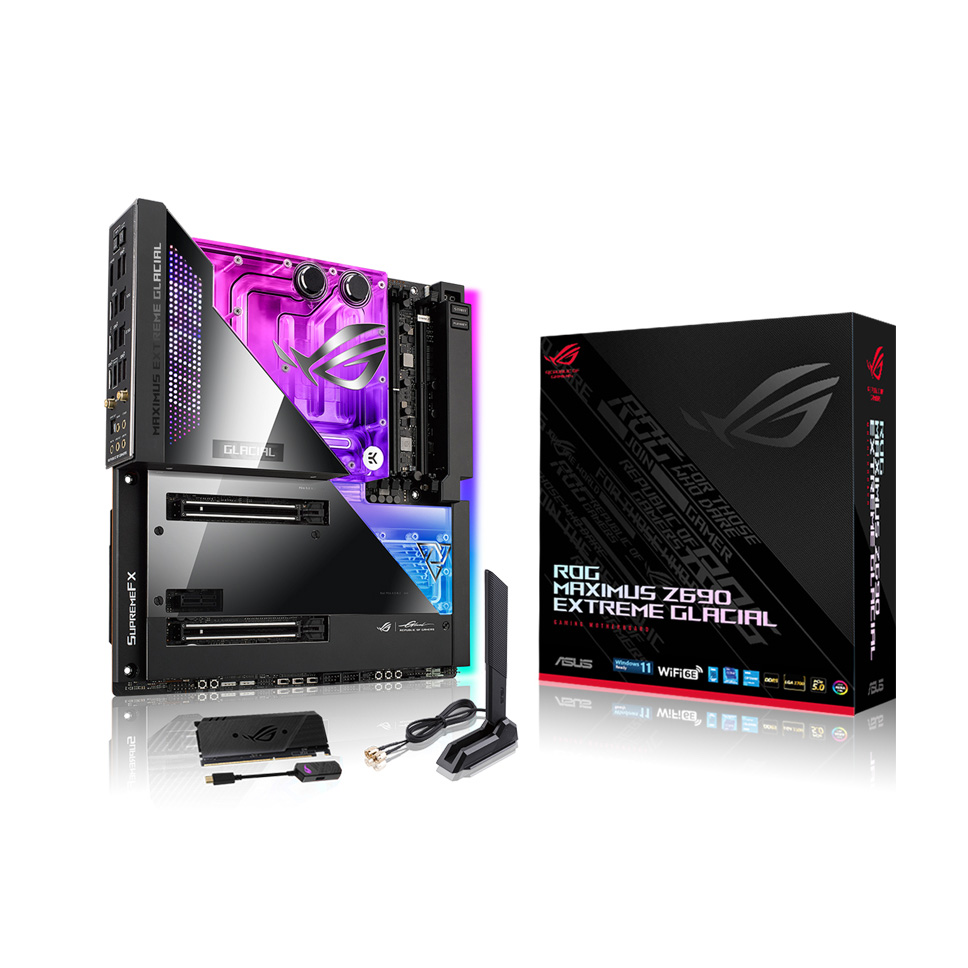 Абсолютно Новый ROG Максимус Z690 Экстрим ледяная Z690 DDR4 LGA1200 разъем для настольных игр поддержка 12th процессор z690 материнская плата
