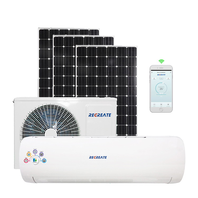 Лучшее качество Китай 12000btu Dc инвертор солнечный кондиционер воздуха решетки 1.5hp/1ton охлаждение отопления для домашнего использования