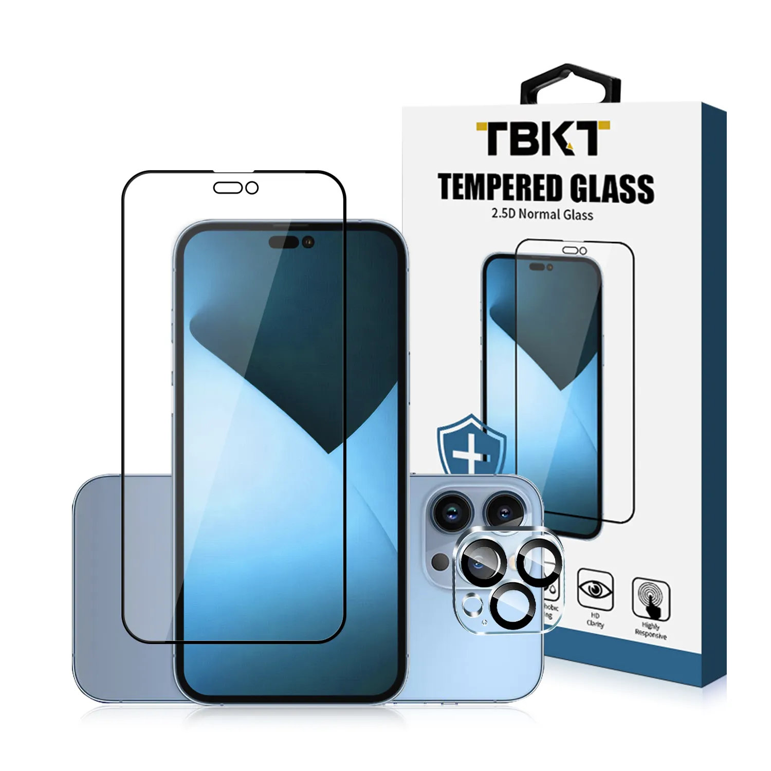 Silk Screen Protector Camera Lens Protective film Aluminum Lens Tempered Glass for iphone 14 13 12 Pro Max Screen Protector