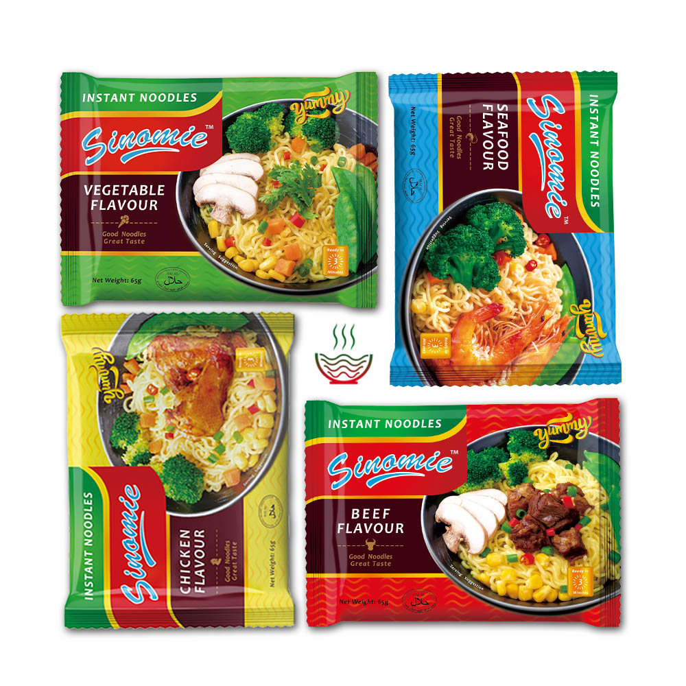 Family Pack Ramen Hai Chi Jia Manufacturer Customer Design Fast Fried Style Healthy High Quality 3-5 Minute Halal Ramen Instant Noodles
