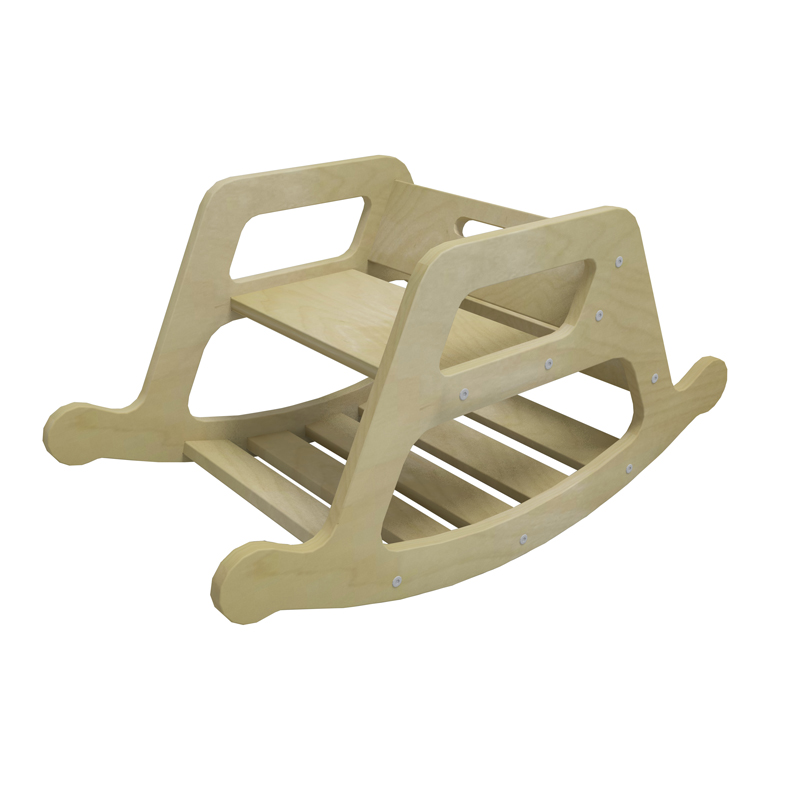 Nashow LMRK-004 High Quality Kid Montessori Furniture Wooden Toy King Rocker Montessori Rocker