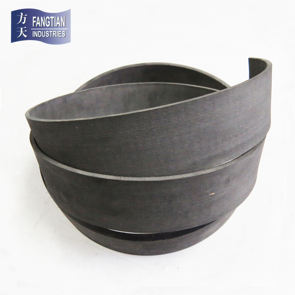 China non-asbestos black rubber brake lining roll