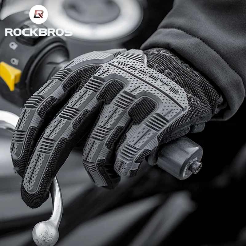 Custom Motorcycle Glove Full Finger Breathable Shockproof Cycling Gloves Winter Riding Gloves Motocross