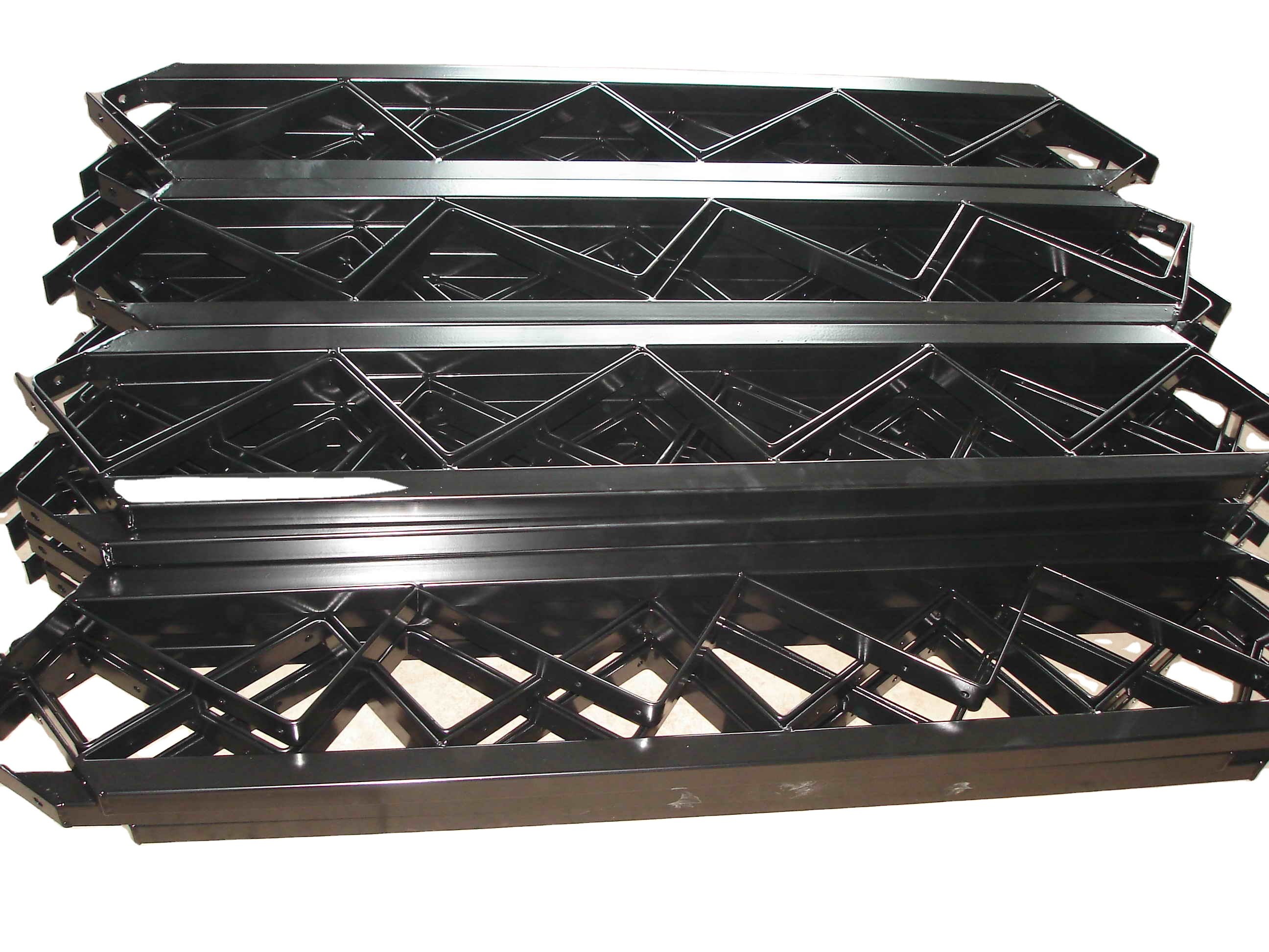 IRON CRAFT-BLACK POWDER COATED STEEL STAIR RISRES FOR DECK HOT SALE
