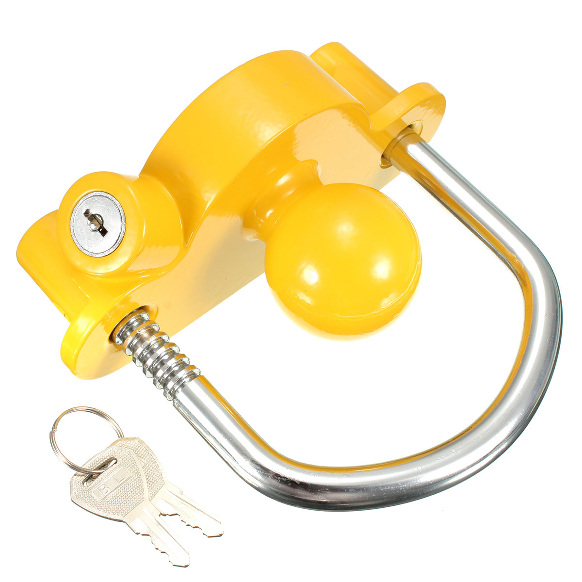 YH9006 Adjustable Coupler Trailer Hitch Lock Coupler Lock Fits 1-7/8, 2, 2-5/16 inches