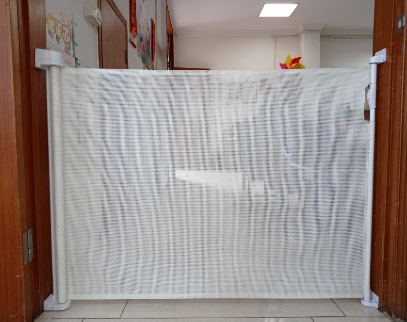 extra high expandable mesh retractable baby pet fence guard safety gate