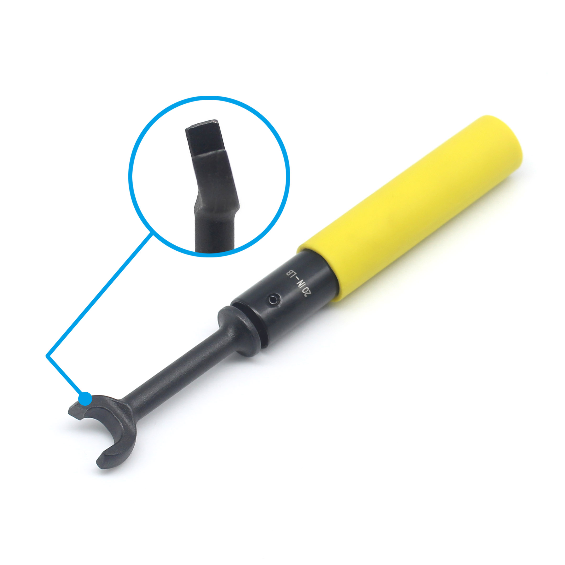 15 Degrees F Connectors 7/16" Speed Head 20 in/lb Torque Wrench