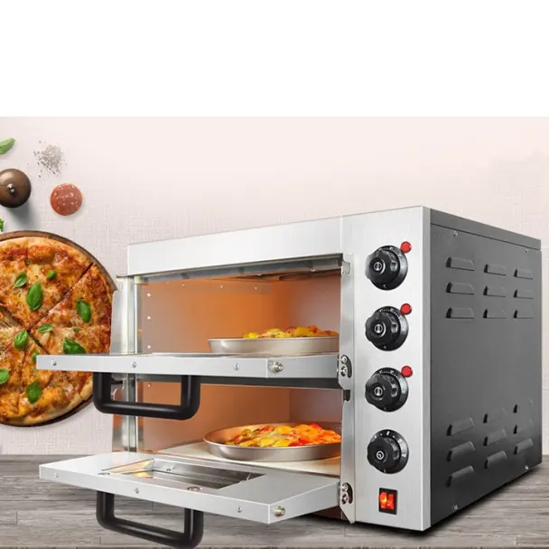 New design kitchen equipment professional high speed stainless steel countertop electric pizza maker oven