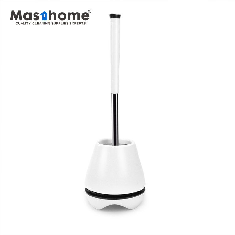 Masthome Высокоэффективная мягкая TPR щетка для чистки ванной комнаты пластиковая Туалетная силиконовая чаша набор кистей с держателем