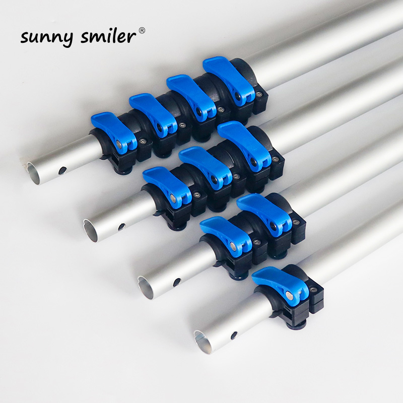 Sunnysmiler telescopic pole customizable aluminum telescopic extension pole with aluminum tube long hand tools rod manufacturer